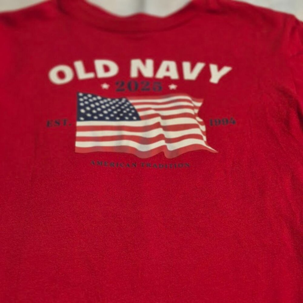 Old Navy SIZE 8/10 Patriotic Kids Short SUMMER CASUAL Sleeve Tee Shirt
